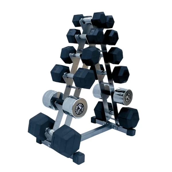 dumbbell rack for 6 pairs for home gym fitness - Image 1