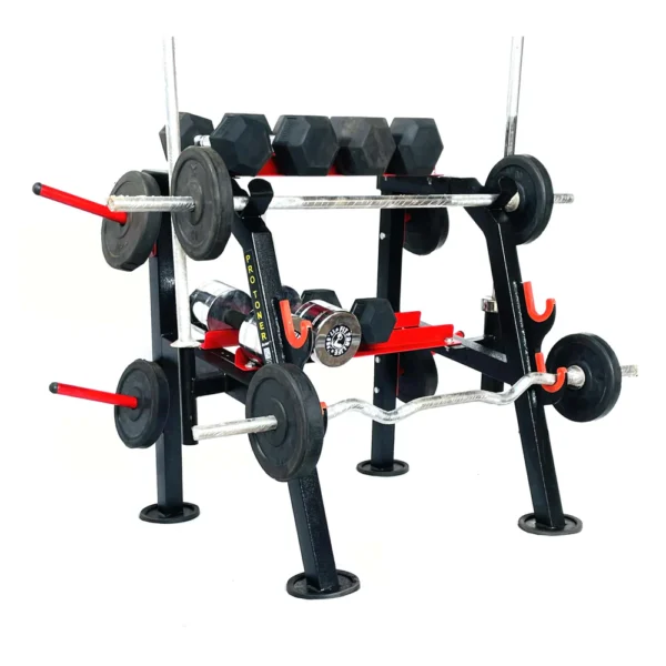 Protoner multipurpose weight rack for dumbbells weights and bars for home and commercial use - Image 1