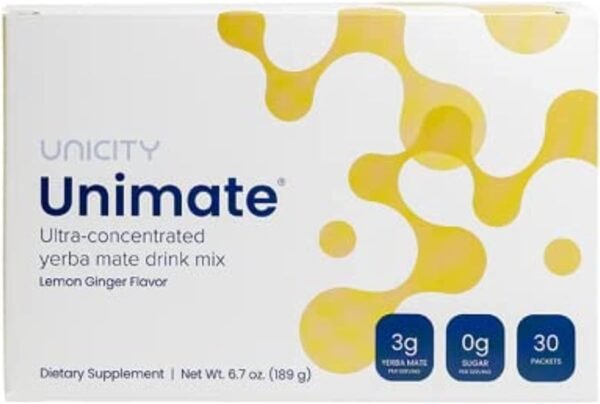 Unicity Unimate Lemon Ginger (30 Sachets)